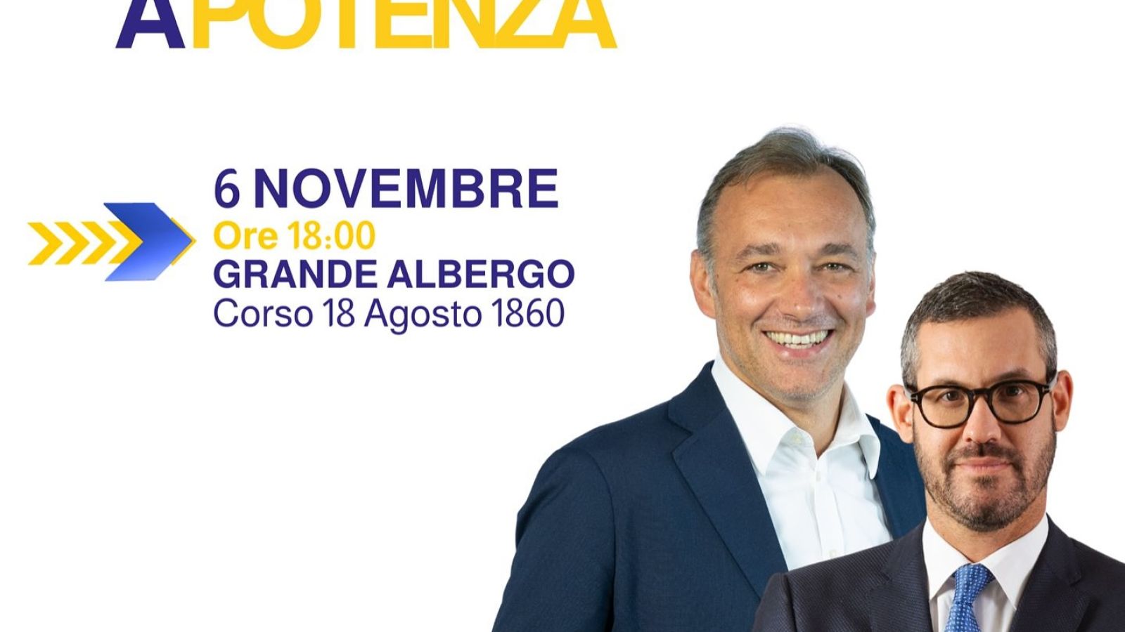 AZIONE: RICHETTI E BENZONI IL 6 NOVEMBRE A POTENZA